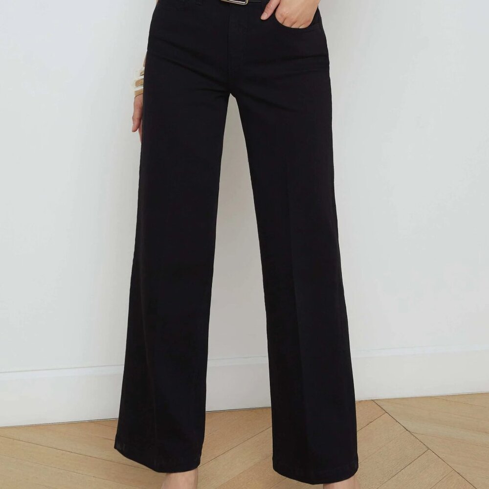 L'Agence Scottie High Rise Wide Leg Jeans Size 27